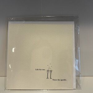 Vera Wang wedding card